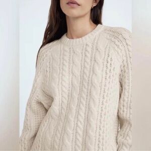 Babaton Textured Knit Sweater in Cream